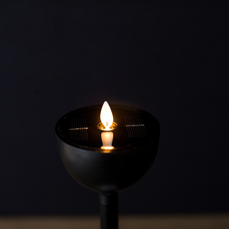 Lampka do wina, zasilana energią słoneczną, migocząca, bezpłomieniowa świeca